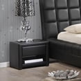 thumbnail image 4 of Baxton Studio Massey Black Upholstered Modern Nightstand, 4 of 4