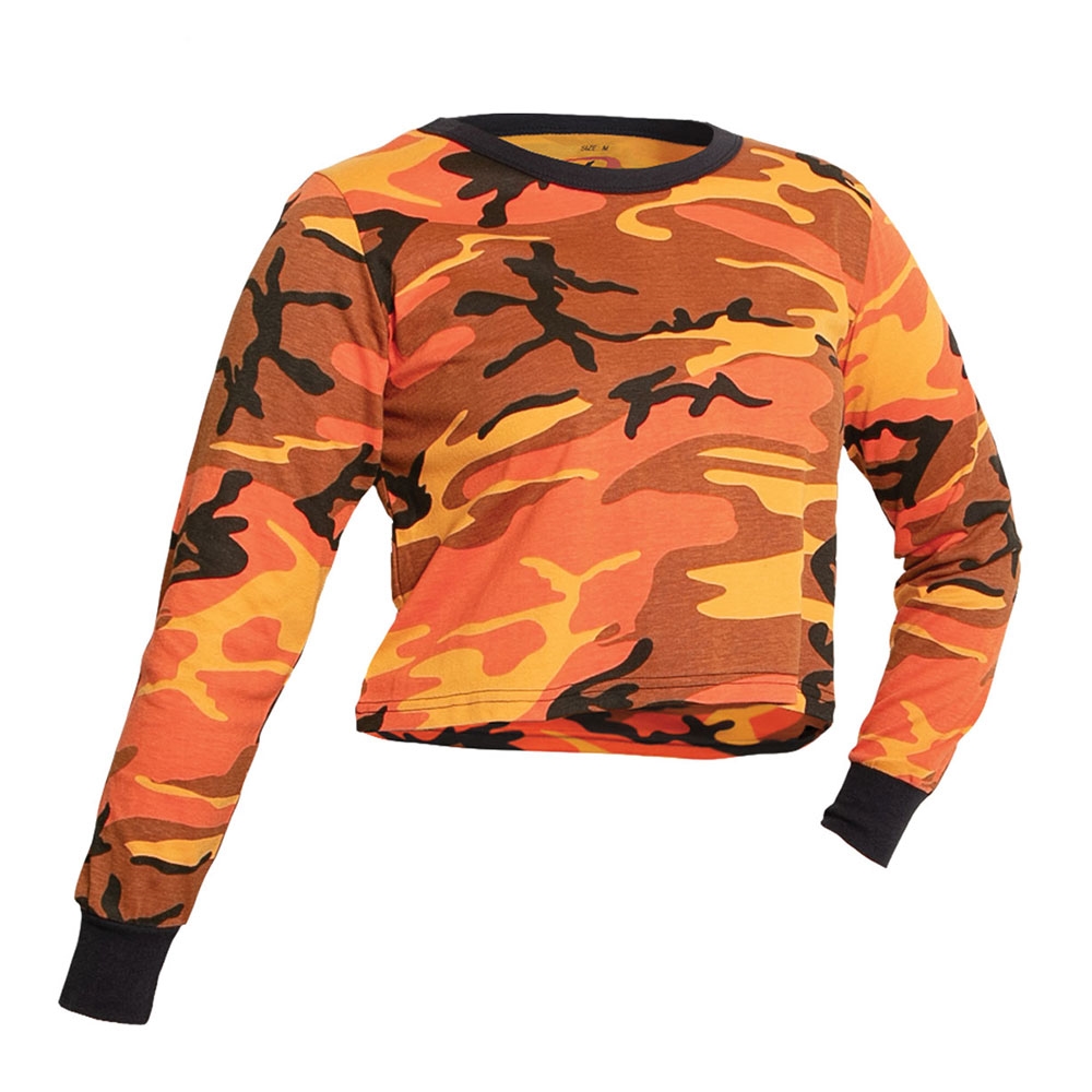 Rothco Women Camo Long Sleeve Crop Top 