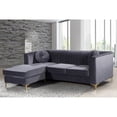 thumbnail image 3 of Meridian Furniture Inc Eliana Upholstered Reversible Sectional Sofa, 3 of 11
