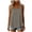 Gray, variant on Women's Lace Shoulder Strap Scoop Neck Tank Top, Solid Color Flowy Sleeveless Blouse, 100% Polyester Casual Shirt for Summer Daily and Party Wear