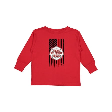 

Inktastic Proud Firefighter Niece Gift Toddler Toddler Girl Long Sleeve T-Shirt