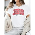 thumbnail image 1 of Christian Valentine T-shirt, Retro Love Valentine Vibes Hearts, Jesus Is My Valentine Bible Verse TrCamisetas para mujer, lindas camisetas con estampado gráfico, de manga corta, estilo casual, para ve, 1 of 6