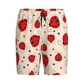 thumbnail image 4 of Gaeub Red Ladybug Printed Men's Short Pajama Pants, Lightweight Lounge & Sleep Bottoms Keep You Cool - 4X-Large, 4 of 9