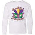 thumbnail image 3 of Inktastic Mardi Gras Princess Long Sleeve Youth T-Shirt, 3 of 5