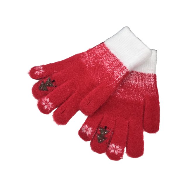 Touch Screen Gloves Gloves Fall And Winter Female Christmas Tree Warm Five-Finger Touch Screen Winter Cold Cycling Students to Keep Warm Mens Christmas Tree