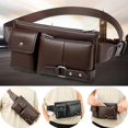 thumbnail image 3 of Sac de Taille en Cuir PU Mode Coréenne pour Hommes, 3 of 8