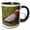 Black/White, variant on 3drose, Galah Bird, Nambucca Heads, New South Wales, Australia-au01 Dwa3695 - David Wall, 11oz Two-tone Yellow Mug