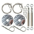 thumbnail image 2 of Hood Pins Kit for Car, Hood Pin Plate Lock Clip Kit, Universal Engine Hood Pins Bonnet Locking Catch Clip Kits, 2 of 9