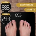 thumbnail image 2 of Báscula de baño INEVIFIT, báscula corporal digital de alta precisión. Mide hasta 181 kg. Incluye pilas., 2 of 5