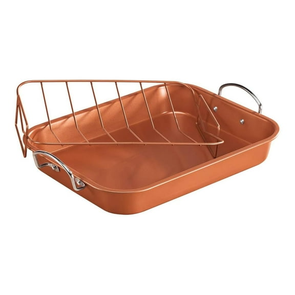 Copper H-02725-WV Turkey Roaster Pan, Size, One Color