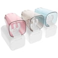 thumbnail image 1 of MasteelfCA 1 Set Plastic Toothbrush Rack Multifunction Wall-mounted Three Toothbrush Holder Toothpaste Holder Storage Rack (White), 1 of 8