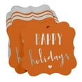 thumbnail image 3 of Inkdotpot Happy Holiday Bottle Tag Real Silver Foil Favor Bracket Shape Hang Tags Pack Of 100, 3 of 6