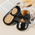 thumbnail image 4 of Meckior Baby Girls Shoes Infant Mary Jane Bowknot Soft Sole PU Leather Newborn First Walker Cirb Shoes, 4 of 6