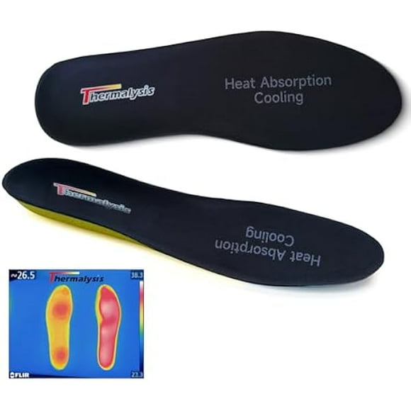 AoVoTo Thermalysis Aire Thermostatic Cooling Insoles - Relieve Fatigue, Breathable, Cushioned Comfort for Long-Term Use - Shoe Inserts for Men/Women (Mens 8-(260mm))