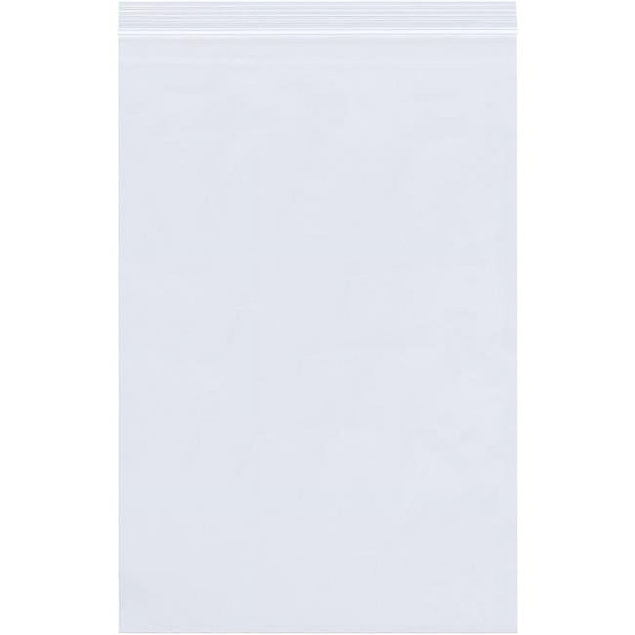Partners Brand 4x2x12 Inch Gusseted Poly Bags - 1 Mil Clear, Pack Of 1000, FDA/USDA Approved