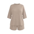 thumbnail image 6 of RongHuan Women's Two Piece Loungewear Set Oversized T-shirt Casual Short Sets Summer Travel Matching Set 2026 Fashion, 6 of 8