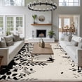 thumbnail image 3 of Spring Botanical Area Rugs 6'x9', Washable Small Throw Rugs for Kitchen Dining room, Black Eucalyptus Butterfly Rustic Indoor Outdoor Rug Non-Slip Low Pile Carpet Runner Reversible Floor Mats, 3 of 8