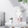 thumbnail image 4 of Humidificador de aire portátil de agua de 300ml Humidificador de niebla fría de bajo ruido para escritorio sala de Esquí rosa Baoblaze Humidificador de aire, 4 of 8