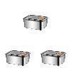 thumbnail image 2 of Stainless Steel Food Storage Containers with Leak-Proof Lids, 28oz Reusable Metal Meal Prep Lunch Boxes, Stackable, BPA-Free, Dishwasher Safe for Snacks, Fruits & On-the-Go Meals,3PCS, 2 of 3