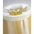 thumbnail image 7 of Set of 6 Beige/Eggshell Striped Chandelier Clip-On Premium  Lampshade 3x5x4.5, 7 of 7