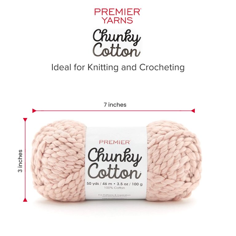 New Craft Supplies > Mustard - Premier Yarns Chunky Cotton Yarn: A