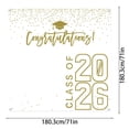 thumbnail image 3 of MKHSQHDG Today's Deals Class of 2026 Graduations Congrats Grad Party Photo Background 6 * 6Ft Large Booth Congratulations Banner for 2026 Graduation Party, 3 of 8