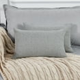 thumbnail image 2 of Deconovo Throw Pillow Covers Faux Linen Burlap Cushion Covers for Car Sofa Living Room 12 x 20 inch Silver Sconce Set of 4, 2 of 7
