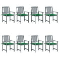 thumbnail image 2 of vidaXL Patio Chairs Outdoor Chair with Cushions for Deck Solid Wood Acacia, 2 of 121