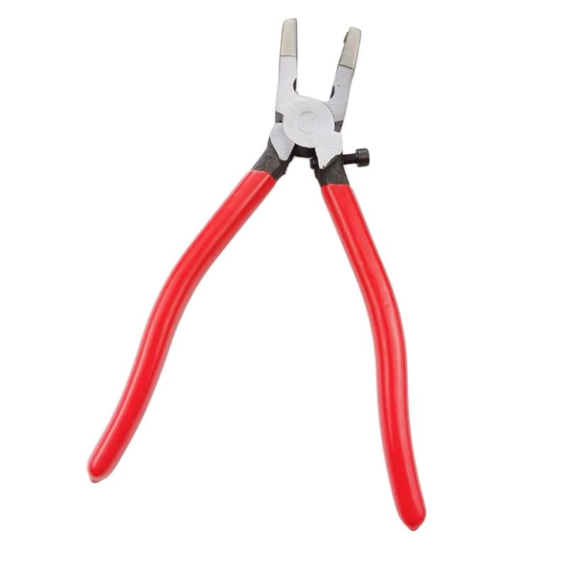 Heavy Duty Key Fob Pliers Tool, Metal Glass Running Pliers with Curved