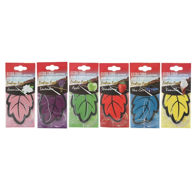 6pcs/lot Auto Shine Paper Hanging Car Air Freshener Hanging Paper for Home or Car New Car Scent