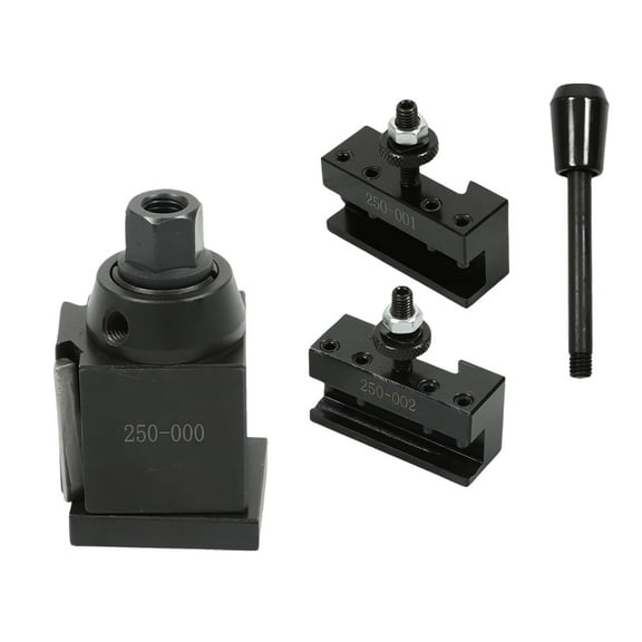 findmall 3Pcs OXA 250-000 Wedge Type Quick Change Tool Post Set For Lathe Up to 8"
