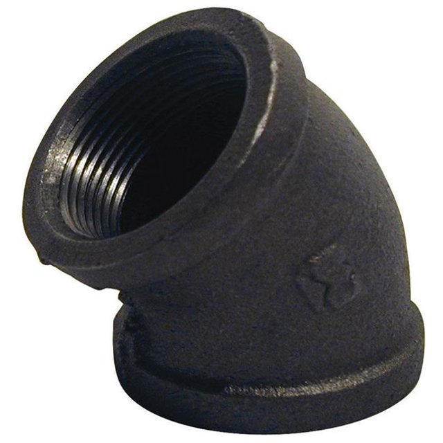 Black Pipe Fitting, Equal Elbow, 45-Degree, 1/4-In. -520-201HC