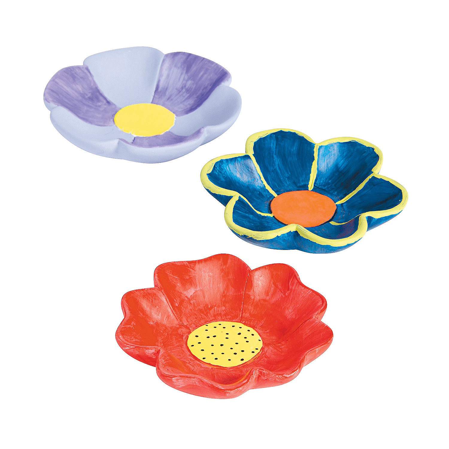 Ceramic Mini Flower Bowl - Craft Kits - 12 Pieces
