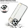 thumbnail image 4 of for iPhone 15 Pro Max Case with Wristband Strap, PU Leather Phone Case with Ring Stand Case for iPhone 15 Pro Max ZWD White, 4 of 18