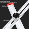 thumbnail image 3 of Woodworking T Square, T Type Woodworking Ruler Accurate Positioning Adjustable Angle 600mm  for Construction Projects, 3 of 8