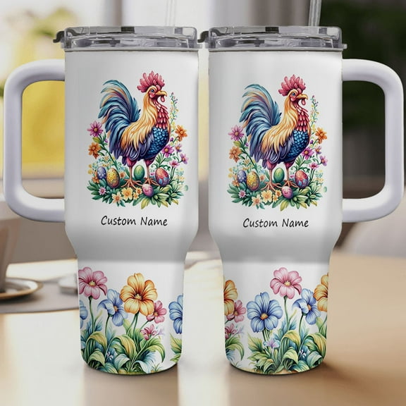 Stilt Lover Gift Tumbler 40oz – Personalized Stainless Travel Coffee Mug with Handle and Straw – Custom Bird Animal Cup for Girls Women Birthday Christmas