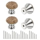 thumbnail image 1 of Pomelos de Cajón Uxcell, 4Pcs de 1.1 Pulgadas (28mm) de Diámetro, Tirador de Gabinete de Diamante Brillante, 1 of 6