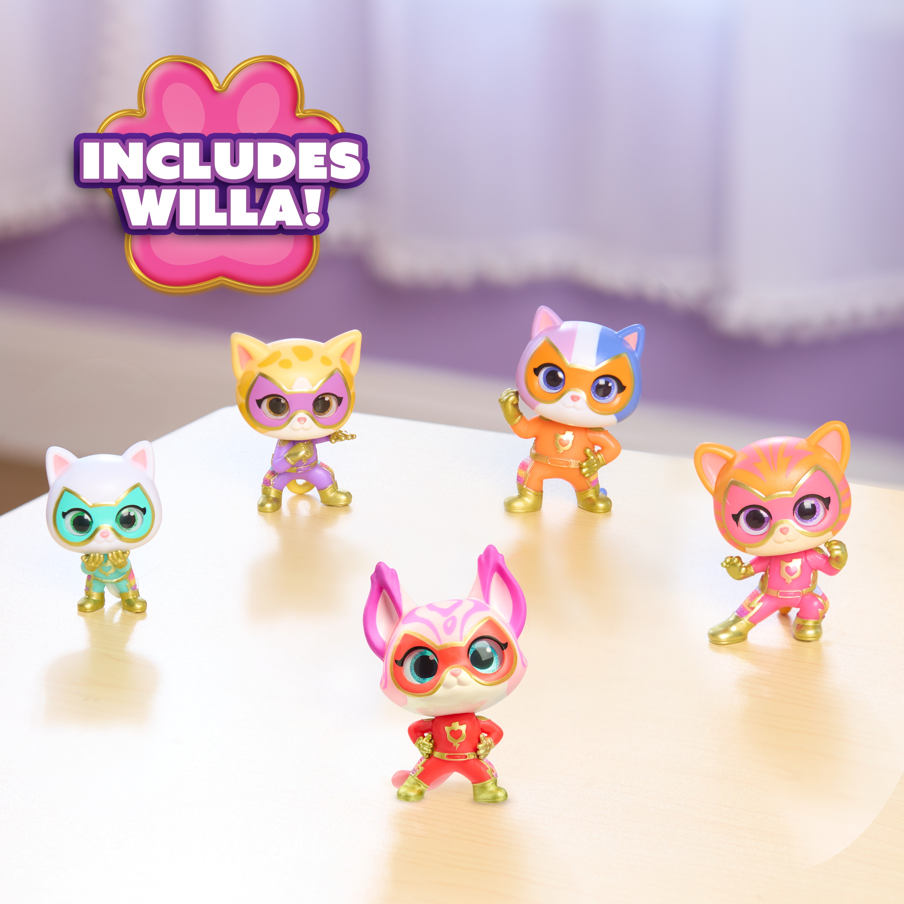 Disney Junior SuperKitties Hero Squad 5-Piece Figure Set photo 5