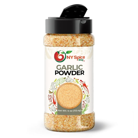 NY SPICE SHOP Garlic Powder Seasoning - 04 Ounce - Ground Fresh Garlic Powder - Garlic Seasoning Powder - Garlic Spice