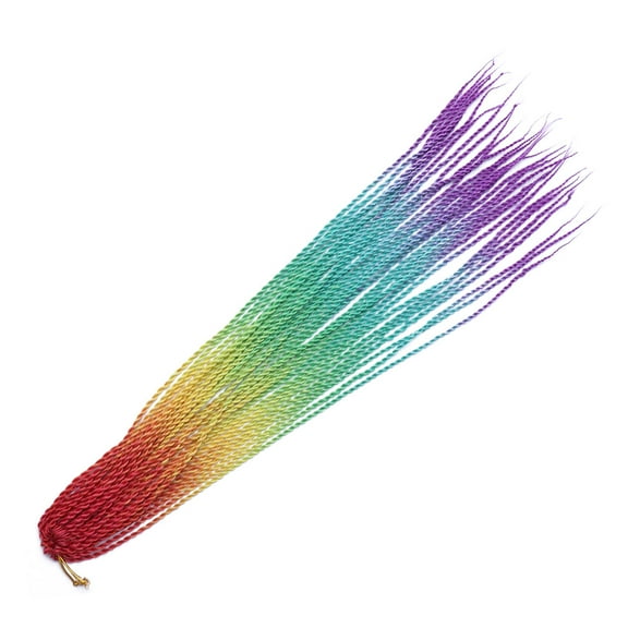 Raindrops  Colorful Hair Extensions Clips for Braids Gradient New Style