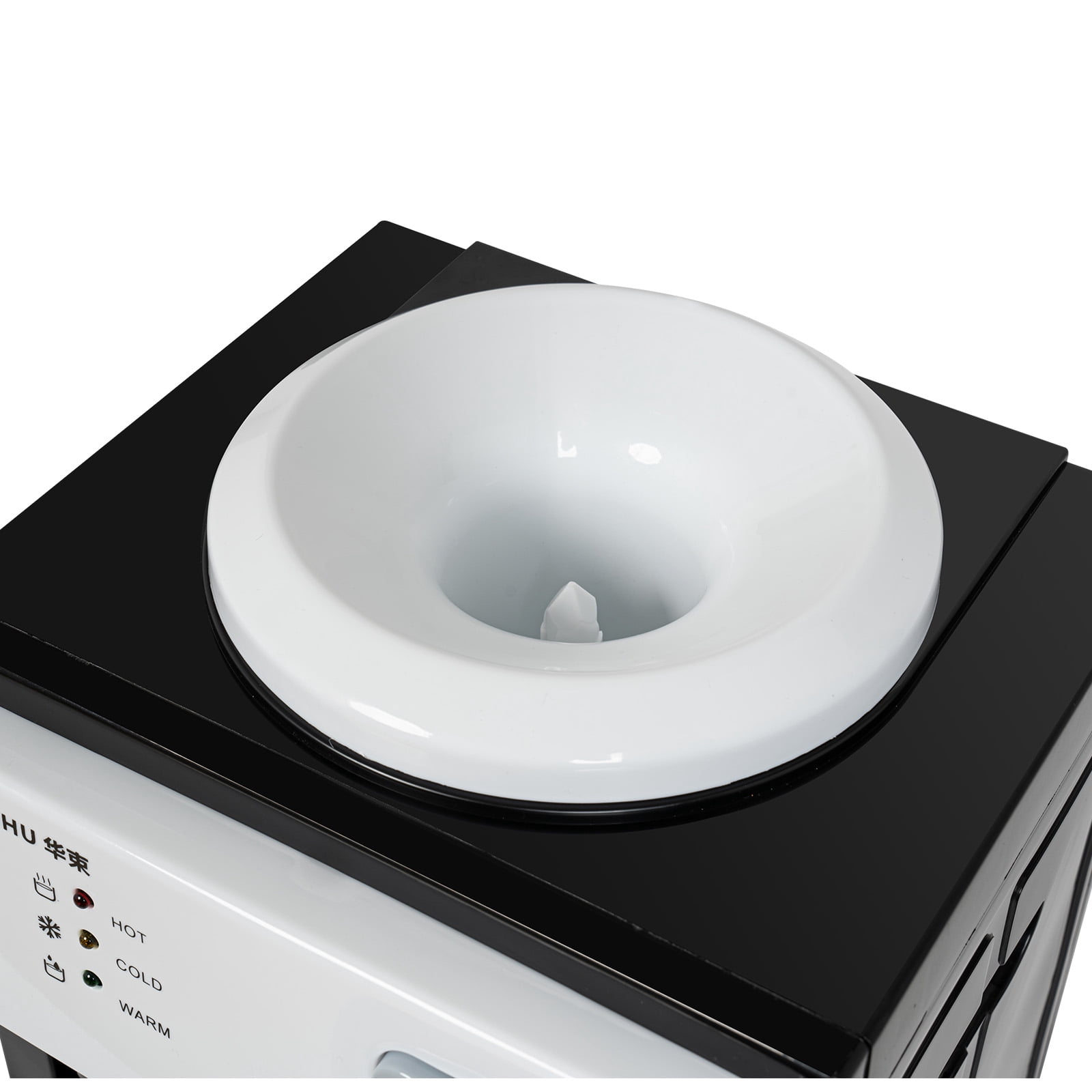 27*24*37cm 500W Top Loading Countertop Water Cooler Dispenser Hot&Cold Water Drinking Machine with Indicator Lights