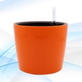 thumbnail image 2 of LOVEVER Round Garden Stylish Self-watering Planter Water Level Display Foolproof Easy to Use (Orange), 2 of 10