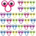 thumbnail image 1 of Paquete de 30 marionetas de dedo con forma de ojo, anillos para los ojos, juguetes para fiestas, colores aleatorios, tamaño grande, 1 of 5