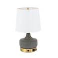 thumbnail image 4 of Elégant Decor TL3051BR Verve 1 Lampe de Table en Laiton Léger, 4 of 4