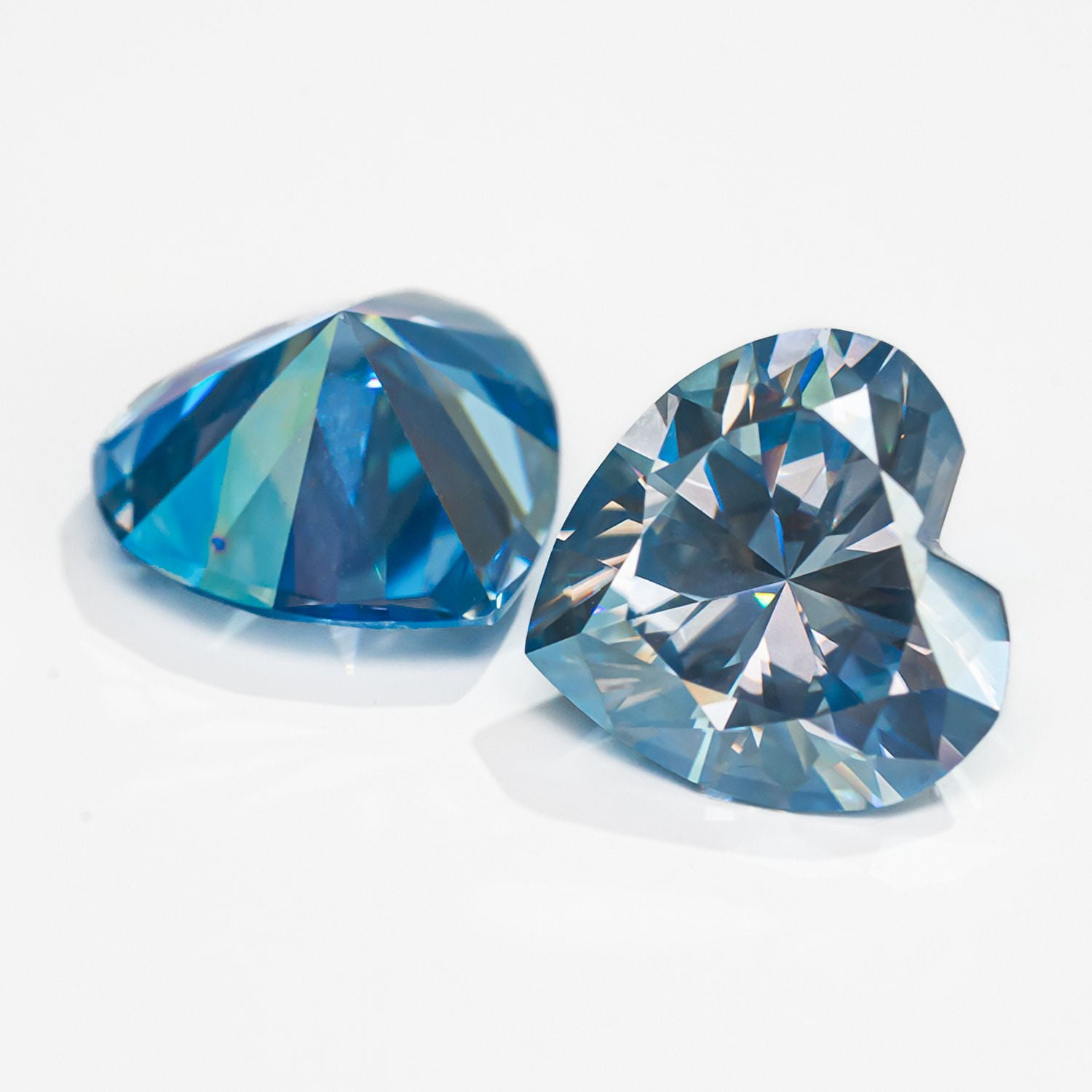 Moissanite Loose Stone Heart Shape VVS1 Clarity Lab Grown Diamond Colorful Gemstones for Jewelry Making,Engagement Ring Pendant Necklace Earrings with GRA Certificate Anniversary Gifts