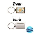 thumbnail image 4 of Smiling Sun Background Metal Rectangle Keychain, 4 of 7
