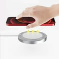 thumbnail image 1 of Suitable For MagSafe Charger Bracket Non-slip Mat Aluminum Charging Bracket Base Compatible With MagSafe Magnetic Charger  12/12 Mini/12 Pro/12 Pro Max-silver Pink Black Clear, 1 of 8