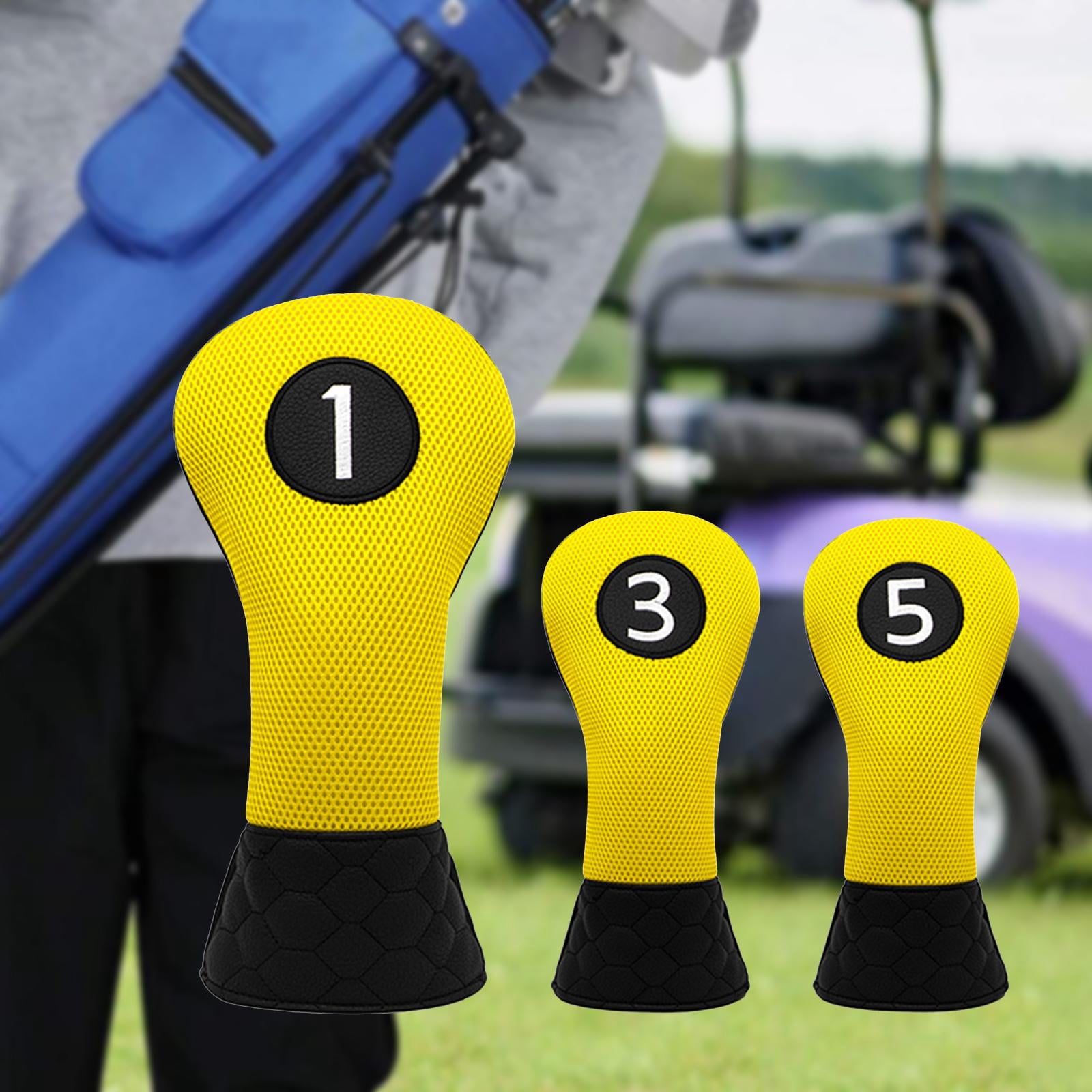 DimyFew Golf Wood Headcovers Golf Wood Head Covers Golf Driver Headcover Golf Club Head 1 3 5