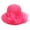 Hot Pink, variant on Organza Church Dress Hat Women's Elegant Dress Caps Fascinator Bridal Cap British Tea Party Wedding Hat Summer Bow Tea Party Hats (White,One Size)