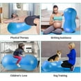 thumbnail image 2 of Peanut Ball - Anti Burst Exercise Ball Compatible With Labor Birthing, Physical Therapy Compatible With Kids, Core Strength, Home & Gym Fintness (incl, 2 of 4